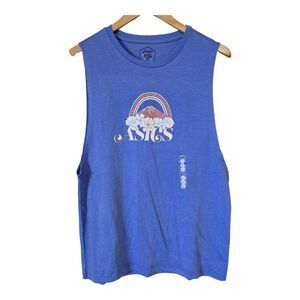 ASICS Women's Your Adventure Muscle Tee Size Large Purple Sleeveless Workout Top